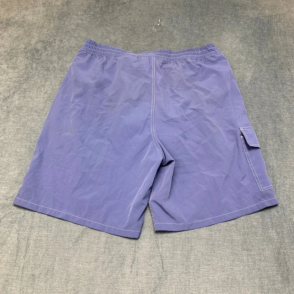 Polo Ralph Lauren Swim Trunks Mens M Blue Mesh Lined Beach Surfing Drawstring